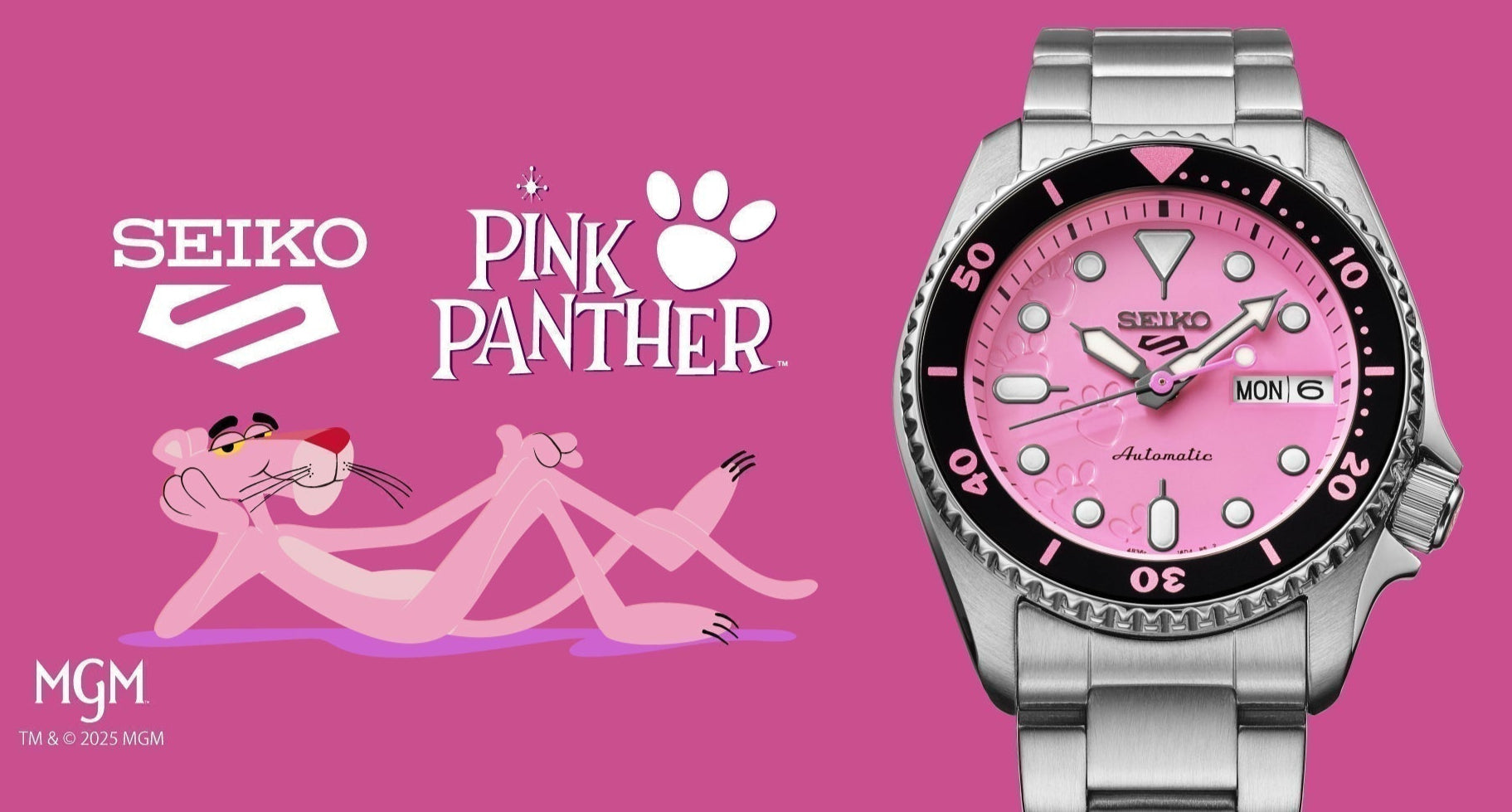 Seiko 5 Sports Meets the Pink Panther – AZZI Jewelers