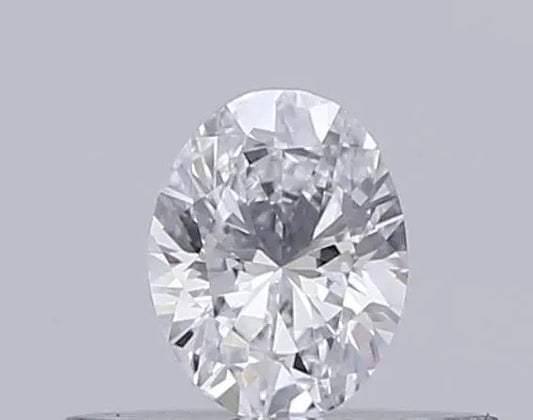 0.22ct Oval Lab Grown Diamond (Colour D, Clarity VVS1, IGI Certified)