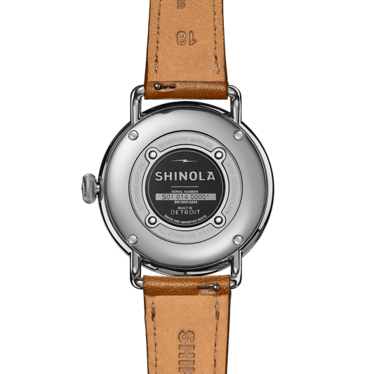 Shinola Canfield Watch 38mm S0120315244-1-WhtMOP-38-USA
