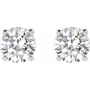 Platinum 1 CTW Natural Diamond Stud Earrings 1874:70093:P