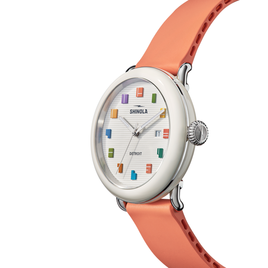 Shinola Detrola Watch S0120307578-1-WarmGry-41-USA