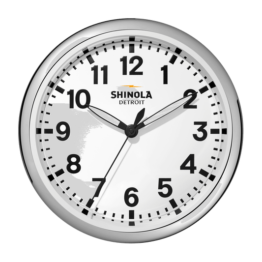 Shinola 14" Runwell Clock S2620240939-1-Wht-14-CHN