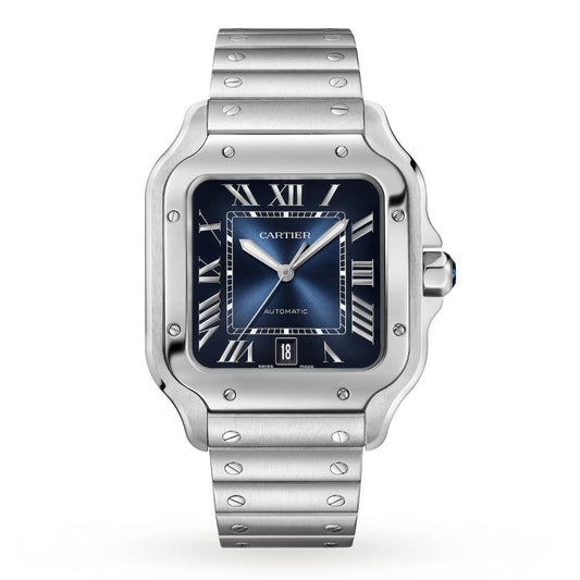 Cartier Santos de Cartier Large Blue Dial | Stainless Steel | Ref. WSSA0030