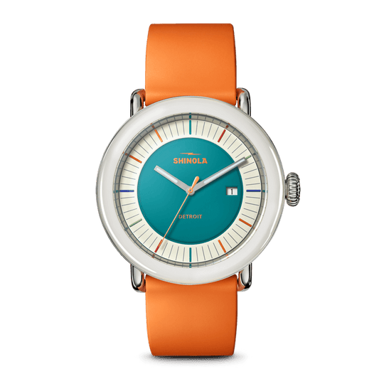 Shinola Detrola Watch S0120315262-1-AquGrn-41-USA