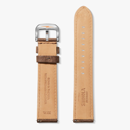 Shinola 22mm British Tan Leather Strap (Extra Long) 20215380-sdt-008213291