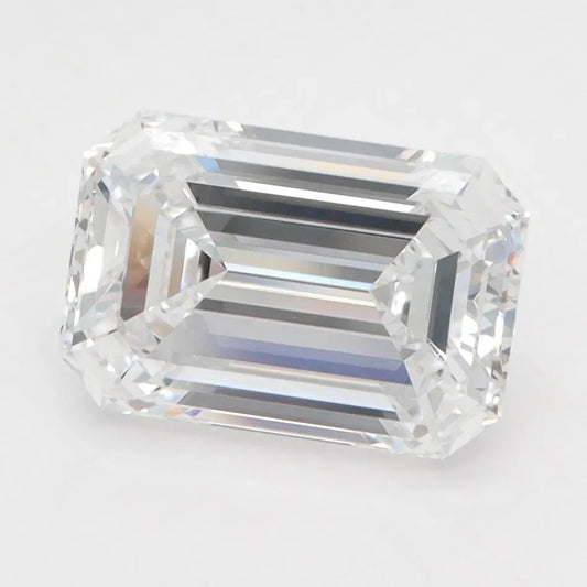 3.00ct Emerald Lab Grown Diamond (Colour D, Clarity VVS2, IGI Certified)