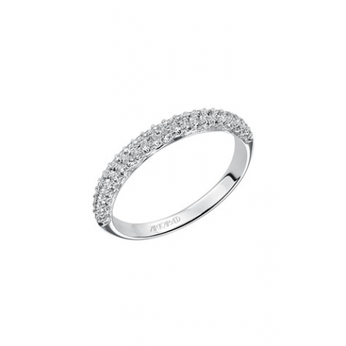 Artcarved Diamond Band White Gold-A Ladies Wedding Band 33-V9130W-L