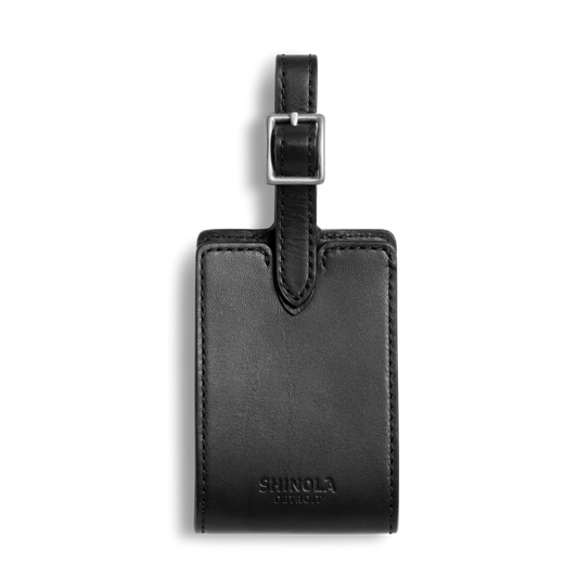 Shinola Leather Luggage Tag S0320294831-1-Blk-OS-VNM