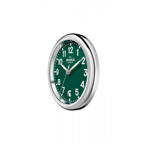 Shinola Runwell Michigan State University 14" Wall Clock S2620240938