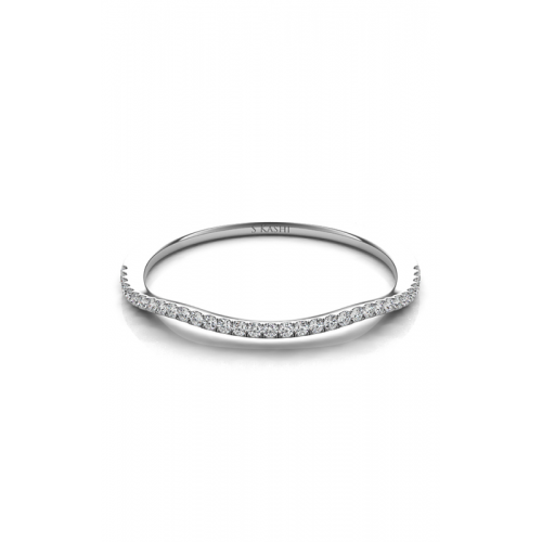 S Kashi & Sons Curved Wedding Band EN7333-BWG