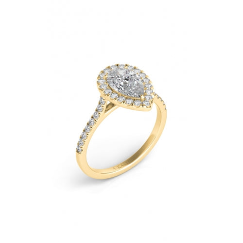 S Kashi & Sons Halo Engagement Ring EN7569-8X5.5MYG