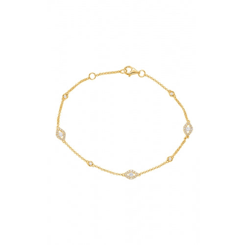 S. Kashi and Sons Diamond By The Yard Bracelet B4424YG