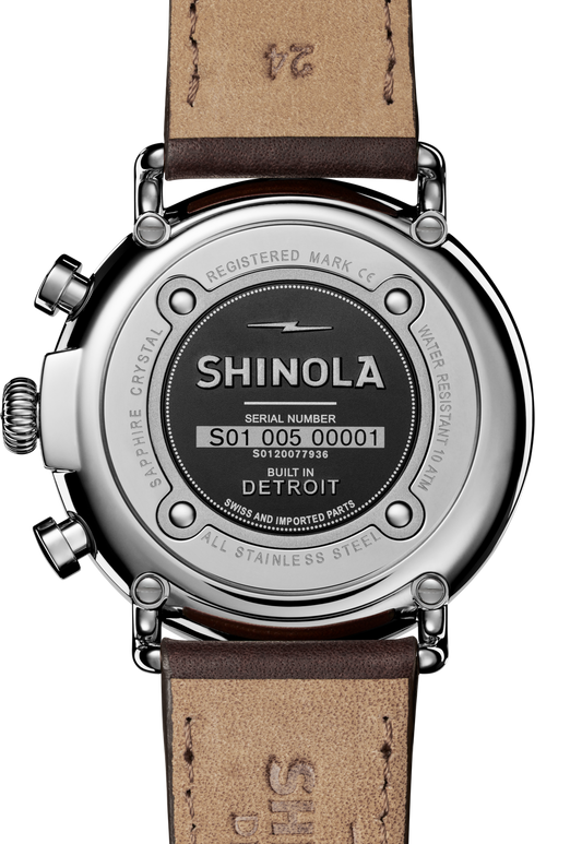 Shinola Runwell Chrono Watch S0120077936-1-Sil-47-USA