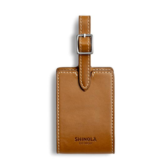 Shinola Leather Luggage Tag S0320294831-1-Tan-OS-VNM