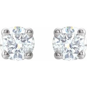 Platinum 1/5 CTW Natural Diamond Stud Earrings 1874:70088:P
