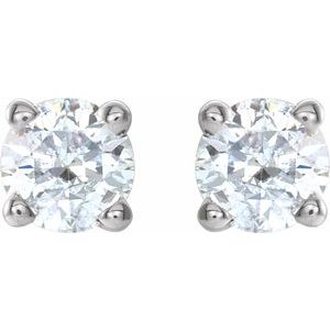Platinum 1/4 CTW Natural Diamond Stud Earrings 1874:70089:P