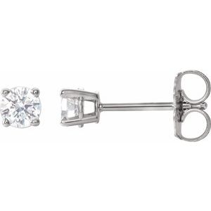 Platinum 1/3 CTW Natural Diamond Stud Earrings 1874:70090:P