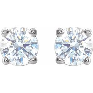 Platinum 1/3 CTW Natural Diamond Stud Earrings 1874:70090:P