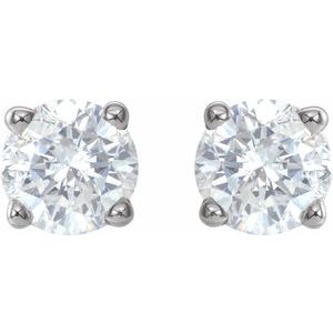 Platinum 3/4 CTW Natural Diamond Stud Earrings 1874:70092:P