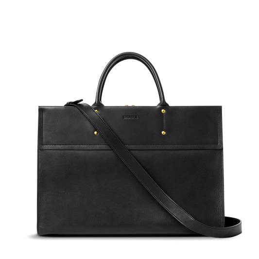 Shinola Leather Day Satchel S0320301981-1-Blk-OS-VNM