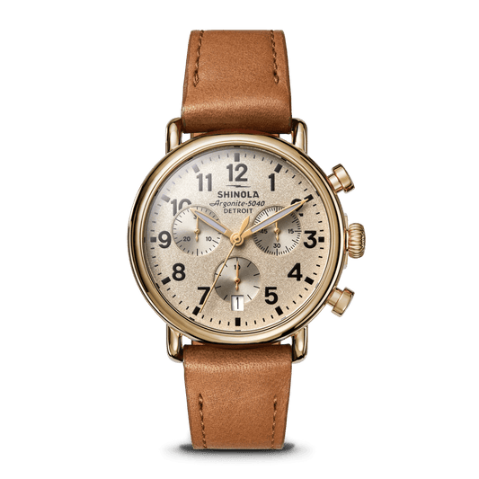 Shinola Runwell Chronograph Watch S0120315255-1-Crm-37-USA