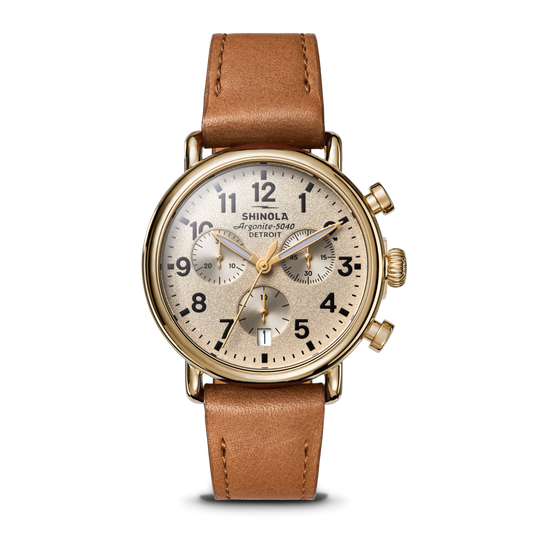 Shinola Runwell Chronograph Watch S0120315255-1-Crm-37-USA