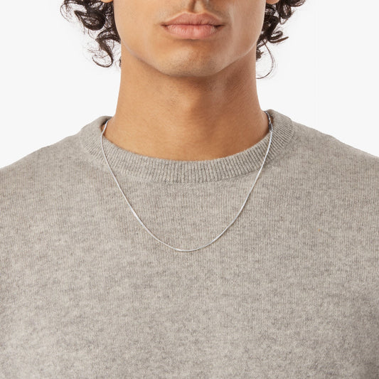 Simple Curb Chain Necklace S1820247750-1-StrlngSil-OS-THA