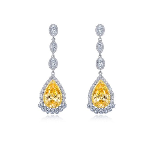 Lafonn Red Carpet Pear Canary Earring 8E025CAP00