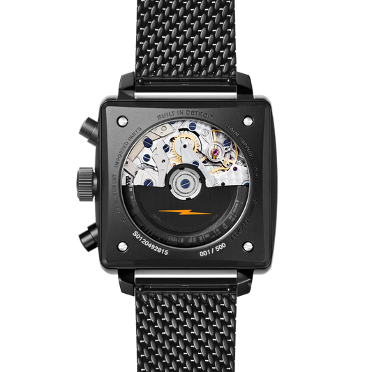 Mackinac Night Race Automatic Chronograph Watch S0120492811-1-BlkOng-40-CHE