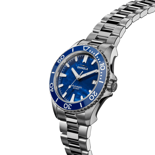 Shinola Monster Automatic Dive Watch S0120484234-1-LakeBluMOP-39-USA