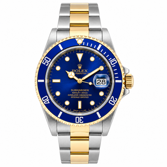 Rolex Submariner Date "Bluesy" 40mm | Oystersteel & 18K Yellow Gold | Ref. 16613 | Rolex Certified