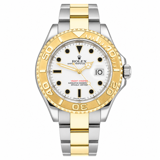 Rolex Yacht-Master 40 White Dial | Two-Tone Oystersteel & 18K Yellow Gold | Ref. 16623 | 2008 | Complete Set