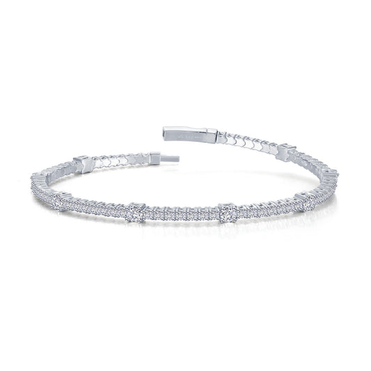 3.25 CTW Station Flexible Tennis Bracelet B0196CLP68