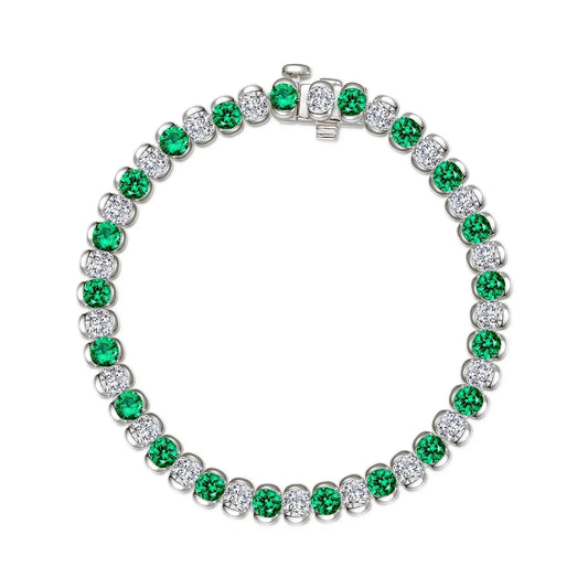 7.5 CTW Aria Half-Bezel Tennis Bracelet B0220CEP70