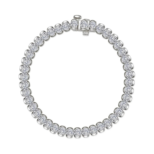 7.5 CTW Aria Half-Bezel Tennis Bracelet B0220CLP70
