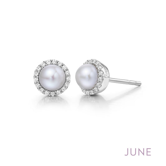 Lafonn Birthstone Pearl June Earring BE001PLP00