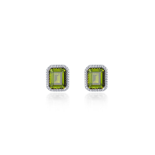 August Birthstone Solitaire Stud Earrings BE008PDP00