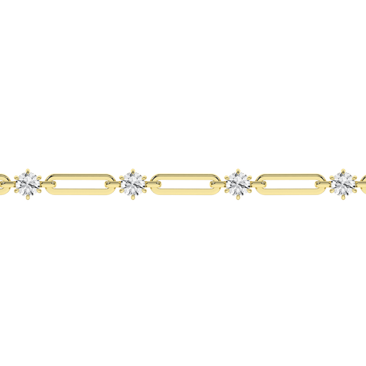 Open Link Diamond Bracelet (Round) BF00832-4Y