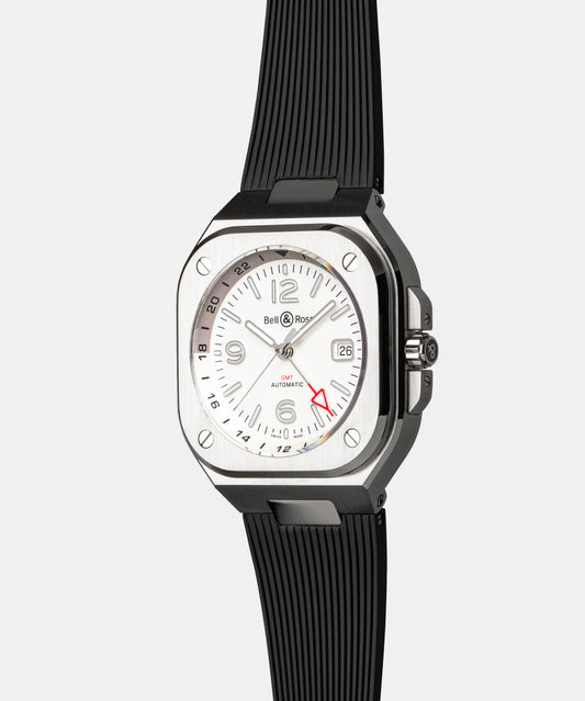 BR-05 GMT White 41 MM BR05G-SI-ST/SRB