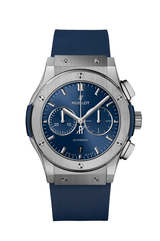 Hublot Classic Fusion Chronograph Titanium Blue Watch 541.NX.7170.RX