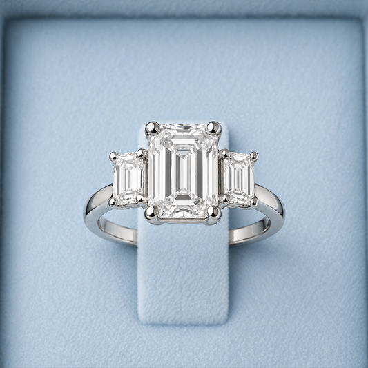 3 Emerald Cut Diamond Ring LG768658439