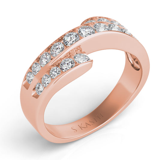 ELIE AZZI 0.69 ctw. ROSE GOLD DIAMOND BAND D0440RG