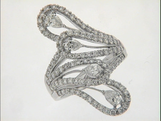 ELIE AZZI 1.98 ctw. WHITE GOLD DIAMOND RING D3957WG