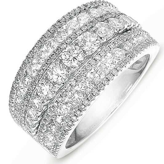 ELIE AZZI 2.21 ctw. WHITE GOLD PAVE RING D4282WG