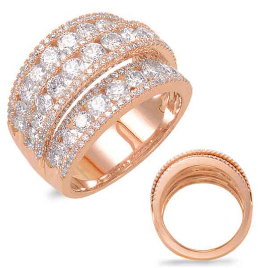 ELIE AZZI 2.86 ctw. ROSE GOLD DIAMOND FASHION RING D4393RG