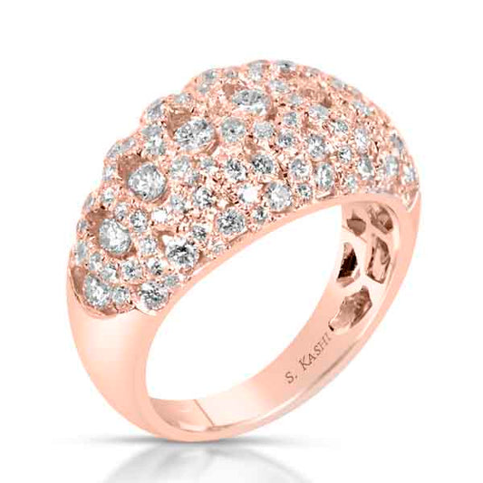 ELIE AZZI 2.15 ctw. ROSE GOLD DIAMOND FASHION RING D4477RG