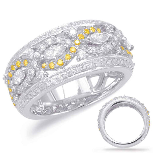 ELIE AZZI 0.99 ctw. WHITE GOLD DIAMOND FASHION RING D4581WG