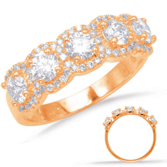 ELIE AZZI 1.31 ctw. ROSE GOLD DIAMOND FASHION RING D4593RG