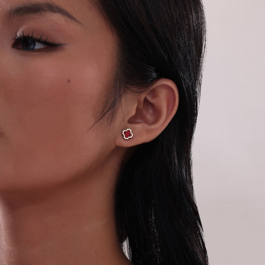 0.4 CTW Halo Stud Earrings E0609AGG00
