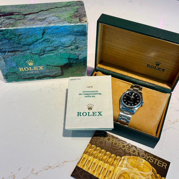 Rolex Explorer 14270 Full Set A Serial 36mm – AZZI Jewelers